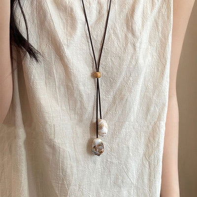 Bohemian Style Ceramic Necklace Female Geometric Shape